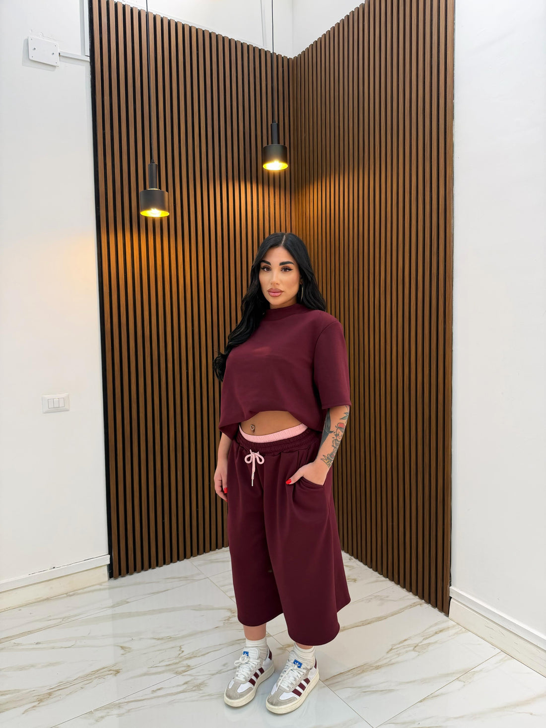 CORDINATO MEDDY BORDEAUX