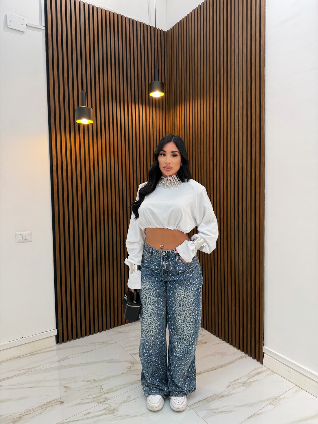 JEANS MACULATO WHITE