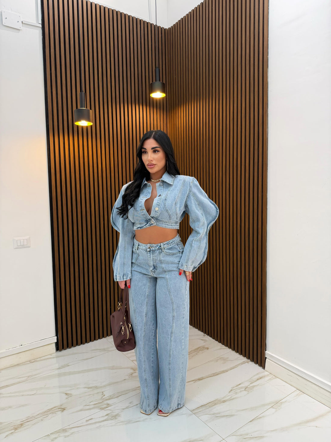 CORDINATO ONDA DENIM